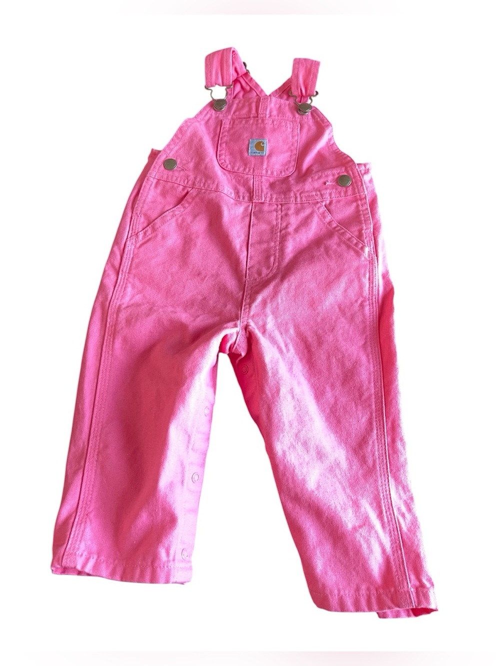 Carhartt Girls' Canvas Bib Overall Size 12 Months 100% Cotton